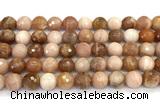 CMS2282 15 inches 10mm faceted round moonstone beads