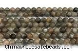 CMS2287 15 inches 6mm round grey moonstone beads wholesale