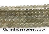 CMS2295 15 inches 8mm round grey moonstone beads wholesale