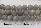 CMS303 15.5 inches 8mm round natural grey moonstone beads wholesale