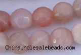 CMS353 15.5 inches 16mm faceted round natural pink moonstone beads