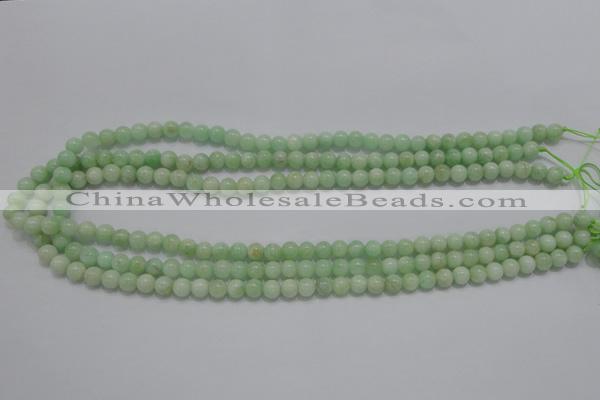 CMS402 15.5 inches 6mm round green moonstone beads wholesale