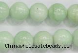 CMS406 15.5 inches 14mm round green moonstone beads wholesale