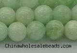 CMS412 15.5 inches 8mm round green moonstone beads wholesale