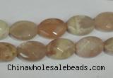 CMS545 15.5 inches 10*14mm faceted oval moonstone beads wholesale
