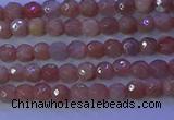 CMS569 15.5 inches 4mm faceted round moonstone gemstone beads