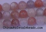 CMS621 15.5 inches 6mm round rainbow moonstone beads wholesale