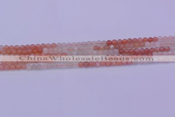 CMS630 15.5 inches 4mm round rainbow moonstone gemstone beads