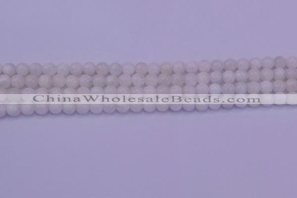 CMS641 15.5 inches 6mm round white moonstone beads wholesale