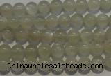 CMS651 15.5 inches 6mm round grey moonstone beads wholesale