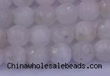 CMS662 15.5 inches 8mm faceted round white moonstone beads