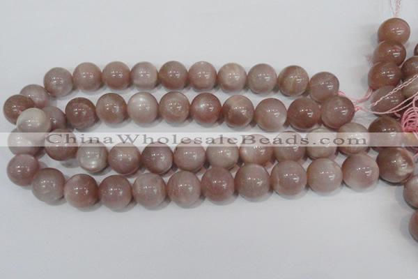 CMS759 15.5 inches 17mm round natural moonstone beads wholesale