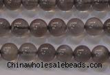 CMS858 15.5 inches 6mm round A grade natural black moonstone beads