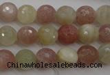 CMS880 15.5 inches 10mm faceted round moonstone gemstone beads