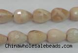 CMS89 15.5 inches 10*14mm faceted teardrop moonstone gemstone beads