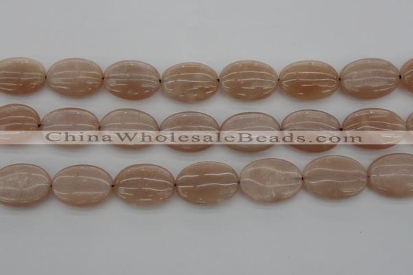 CMS964 15.5 inches 13*18mm oval A grade moonstone beads