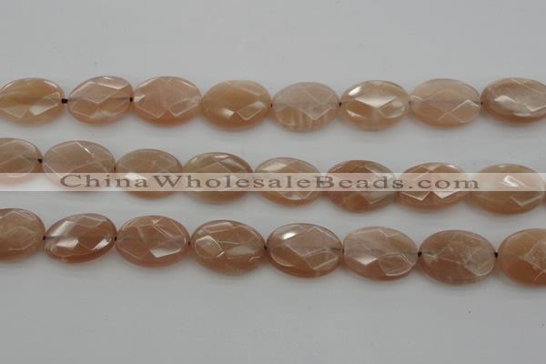 CMS968 15.5 inches 13*18mm faceted oval A grade moonstone beads