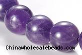 CNA06 AB grade natural amethyst 16mm round quartz bead Wholesale