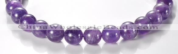 CNA06 AB grade natural amethyst 16mm round quartz bead Wholesale