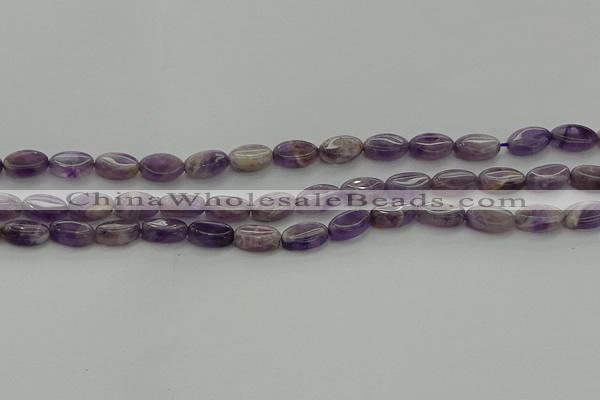 CNA1035 15.5 inches 6*10mm oval dogtooth amethyst beads wholesale