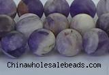 CNA1053 15.5 inches 10mm round matte dogtooth amethyst beads