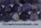 CNA1062 15.5 inches 8mm round matte dogtooth amethyst beads