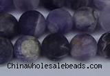 CNA1063 15.5 inches 10mm round matte dogtooth amethyst beads