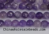 CNA1070 15.5 inches 4mm faceted round dogtooth amethyst beads