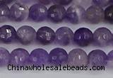 CNA1071 15.5 inches 6mm faceted round dogtooth amethyst beads