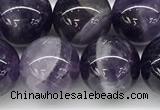 CNA1158 15.5 inches 12mm round natural dogtooth amethyst beads