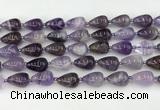 CNA1180 15.5 inches 11*16mm teardrop amethyst beads wholesale