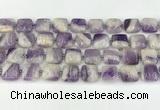 CNA1183 15.5 inches 14*14mm square amethyst beads wholesale