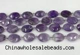 CNA1201 15.5 inches 15*20mm faceted oval amethyst beads