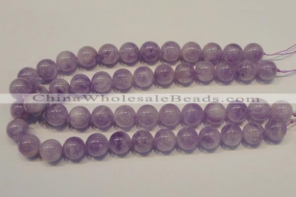 CNA303 15.5 inches 14mm round natural lavender amethyst beads