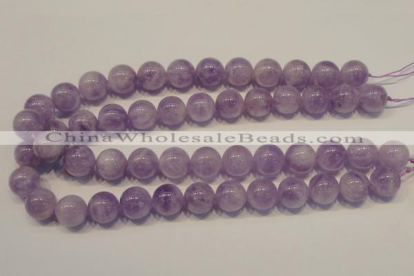 CNA304 15.5 inches 16mm round natural lavender amethyst beads