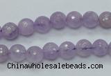 CNA310 15.5 inches 8mm faceted round natural lavender amethyst beads