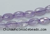CNA328 15.5 inches 8*12mm faceted oval natural lavender amethyst beads