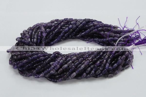 CNA33 15.5 inches 5*8mm rice grade A natural amethyst beads