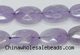 CNA330 15.5 inches 13*18mm faceted oval natural lavender amethyst beads