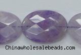 CNA333 15.5 inches 22*30mm faceted oval natural lavender amethyst beads