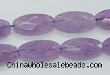 CNA334 15.5 inches 10*20mm faceted oval natural lavender amethyst beads