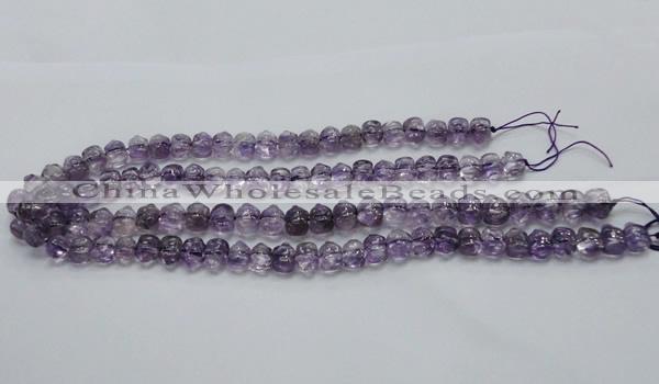 CNA40 15.5 inches 8*11mm pig-shaped grade A natural amethyst beads