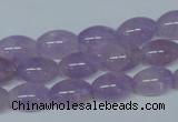 CNA411 15.5 inches 8*12mm rice natural lavender amethyst beads