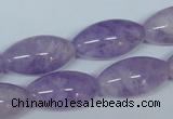 CNA413 15.5 inches 12*22mm rice natural lavender amethyst beads