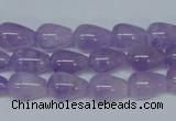 CNA416 15.5 inches 8*12mm teardrop natural lavender amethyst beads