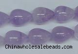 CNA418 15.5 inches 12*16mm teardrop natural lavender amethyst beads