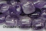 CNA42 15.5 inches 15*15mm square grade A natural amethyst beads