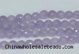 CNA421 15.5 inches 6mm faceted round natural lavender amethyst beads