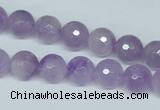 CNA423 15.5 inches 10mm faceted round natural lavender amethyst beads