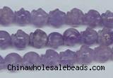 CNA432 15.5 inches 10*10mm skull shape natural lavender amethyst beads